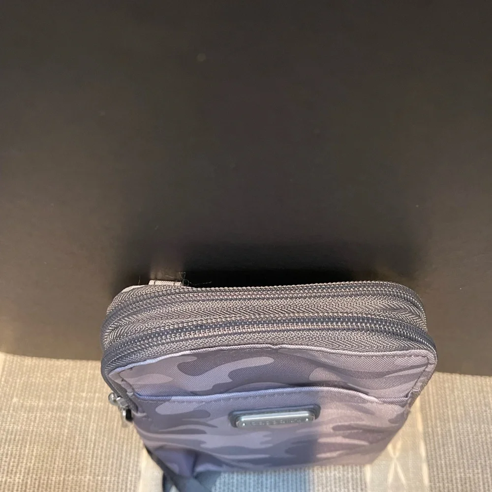Baggallini Purple Camouflage Messenger Bag